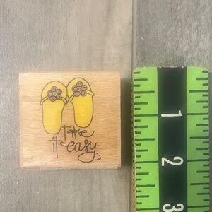 Studio Yellow Slipper Stamp